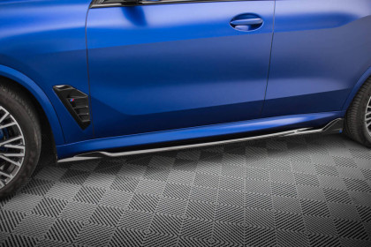 Prahové lišty V.2 BMW X5 M-Pack G05 Facelift černý lesklý plast