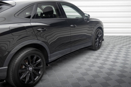 Prahové lišty Audi Q3 Sportback F3 černý lesklý plast