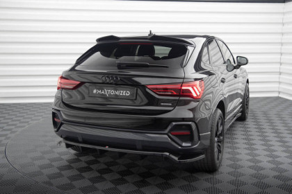 Spoiler zadního nárazniku Audi Q3 Sportback F3 černý lesklý plast