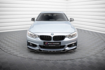 Spojler pod nárazník lipa V.3 BMW 4 Coupe M-Pack F32 černý lesklý plast