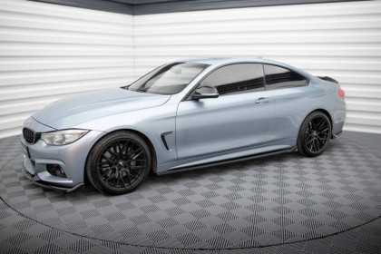 Prahové lišty V.2 BMW 4 Coupe M-Pack F32 černý lesklý plast