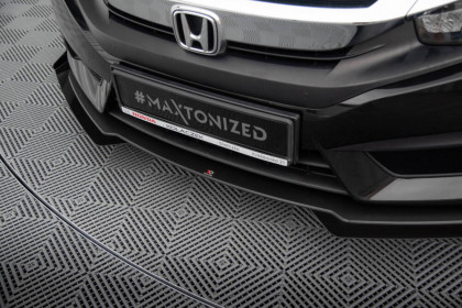 Street pro spojler pod nárazník lipa + flaps Honda Civic Mk10 černý