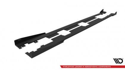 Prahové lišty Street pro + flaps Honda Civic Mk10 černé