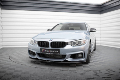 Street pro spojler pod nárazník lipa BMW 4 Coupe M-Pack F32 černo červený