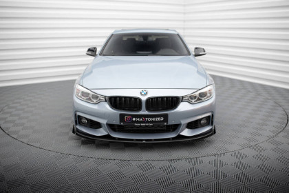 Street pro spojler pod nárazník lipa + flaps BMW 4 Coupe M-Pack F32 černo červený