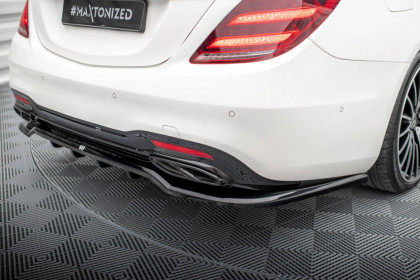 Spoiler zadního nárazniku Mercedes-Benz S AMG-Line W222 Facelift černý lesklý plast
