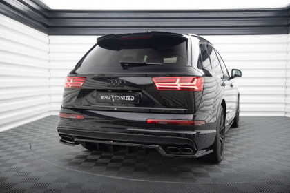 Spoiler zadního nárazniku Audi SQ7 Mk2 černý lesklý plast