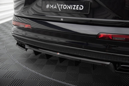 Spoiler zadního nárazniku Audi SQ7 Mk2 černý lesklý plast