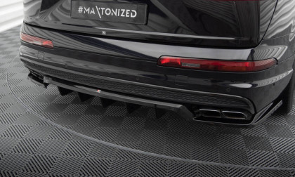Spoiler zadního nárazniku Audi SQ7 Mk2 černý lesklý plast