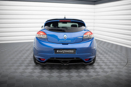 Spoiler zadního nárazniku Renault Megane RS Mk3 černý lesklý plast