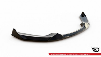 Spojler pod nárazník lipa V.4 CSL Look BMW 1 M-Pack / M140i F20 Facelift černý lesklý plast