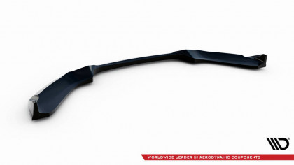 Spojler pod nárazník lipa V.4 CSL Look BMW 1 M-Pack / M140i F20 Facelift černý lesklý plast