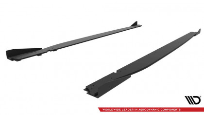 Prahové lišty Street pro + flaps V.1 Toyota GR86 Mk1 černo červené