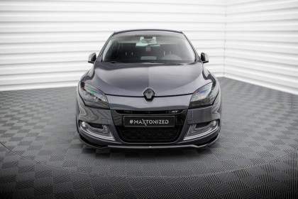 Spojler pod nárazník lipa V.1 Renault Megane GT Mk3 Facelift černý lesklý plast