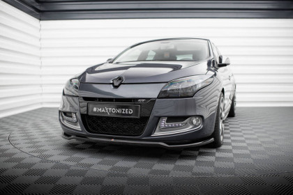 Spojler pod nárazník lipa V.1 Renault Megane GT Mk3 Facelift černý lesklý plast