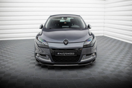 Spojler pod nárazník lipa V.2 Renault Megane GT Mk3 Facelift černý lesklý plast