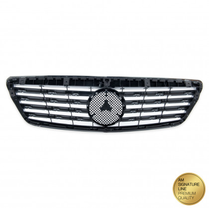 Sportovní maska - Mercedes-Benz S-Class (W221) 2005-2009 - chrom / silver