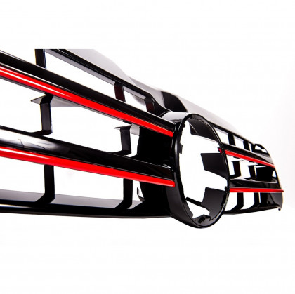 Sportovní maska - VW Transporter / Multivan T5 2009-2015  černá / červená