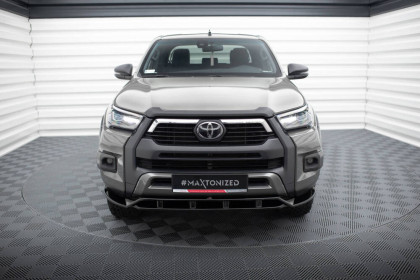 Spojler pod nárazník lipa Toyota Hilux Invincible Mk8 Facelift černý lesk