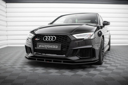 Street pro spojler pod nárazník lipa Audi RS3 Sedan 8V Facelift černý