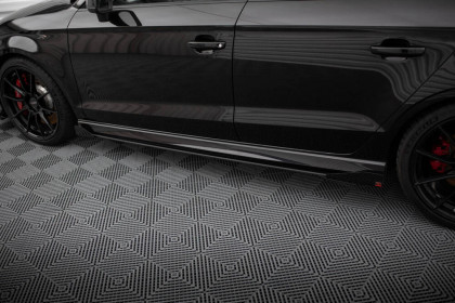 Prahové lišty Street pro + flaps Audi RS3 Sedan 8V Facelift černé