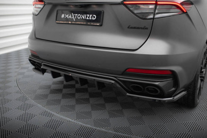 Spoiler zadního nárazniku Maserati Levante Trofeo Mk1 černý lesklý plast