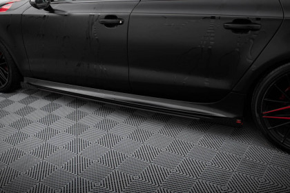 Prahové lišty Street pro + flaps Audi A7 S-Line C7 černé
