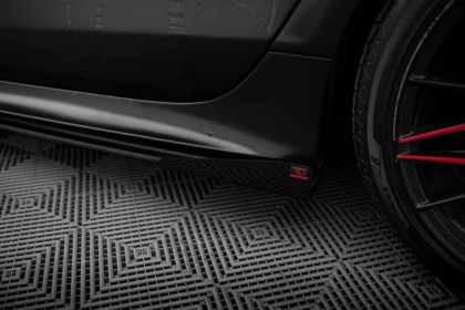 Prahové lišty Street pro + flaps Audi A7 S-Line C7 černo červené