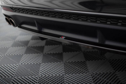 Spoiler zadního nárazniku Audi S4 B9 Facelift černý lesklý plast