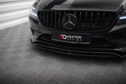 Spojler pod nárazník lipa Mercedes-Benz CLS C218 Facelift černý leský plast