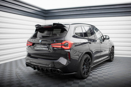 Prodloužení spoileru 3D BMW X3 M F97 Facelift černý lesklý plast