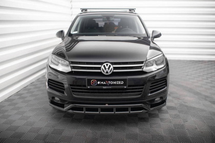 Spojler pod nárazník lipa Volkswagen Touareg Mk2 černý leský plast