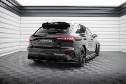 Spoiler zadního nárazniku Audi RS3 Sportback 8Y černý lesklý plast