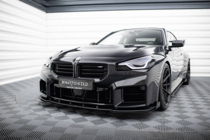 Street pro spojler pod nárazník lipa V.1 + flaps BMW M2 G87 černo červený