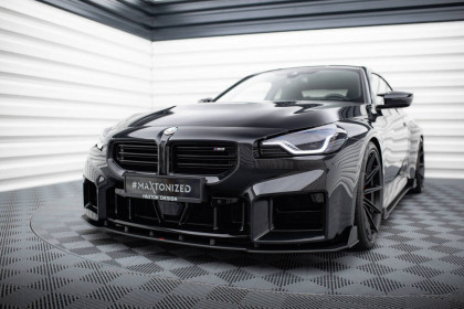 Street pro spojler pod nárazník lipa V.2 BMW M2 G87 černo červený