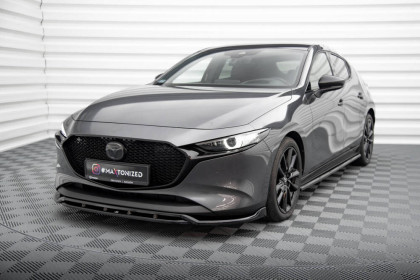 Spojler pod nárazník lipa V.2 Mazda 3 Mk4 černý leský plast