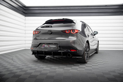 Splittery zadní boční Mazda 3 Mk4 černý lesklý plast