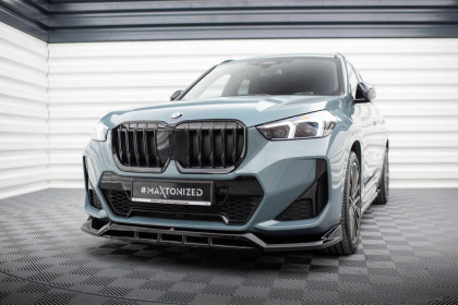 Spojler pod nárazník lipa BMW X1 M-Pack U11 černý leský plast