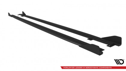 Prahové lišty Street pro + flaps Kia Proceed GT Mk1 Facelift černo červené