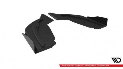 Splittery zadní boční Street Pro V.2 + flaps BMW 1 F40 M-Pack / M135i černo červené