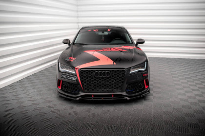 Spojler pod nárazník lipa Audi A7 RS7 Look C7 černý leský plast