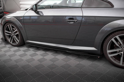 Prahové lišty Audi TT S-Line 8S černý lesklý plast