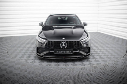 Spojler pod nárazník lipa Mercedes-AMG A35 W177 Facelift černý leský plast