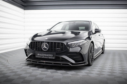 Spojler pod nárazník lipa Mercedes-AMG A35 W177 Facelift černý leský plast