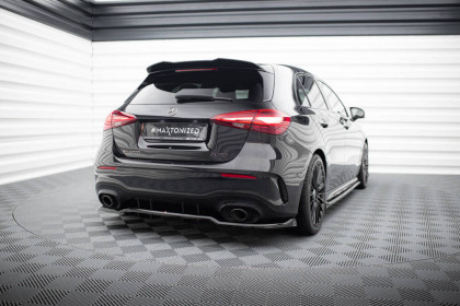 Spoiler zadního nárazniku Mercedes-AMG A35 Hatchback W177 černý lesklý plast