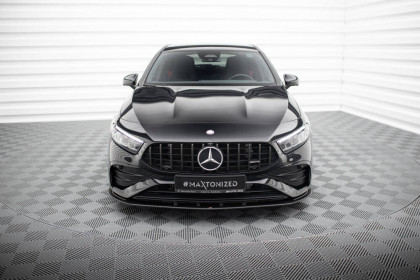 Street pro spojler pod nárazník lipa Mercedes-AMG A35 W177 Facelift černo červený