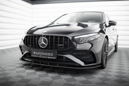 Street pro spojler pod nárazník lipa Mercedes-AMG A35 W177 Facelift černo červený