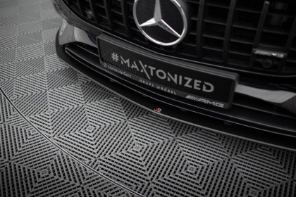 Street pro spojler pod nárazník lipa Mercedes-AMG A35 W177 Facelift černo červený