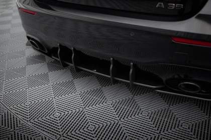 Spoiler zadního nárazníku Street pro Mercedes-AMG A35 Hatchback W177 černo červený
