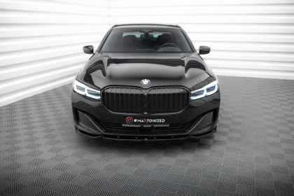 Spojler pod nárazník lipa V.1 BMW 7 G11 Facelift černý leský plast